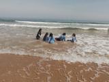 At the beach