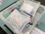 Wellbeing packs made up and put in the box