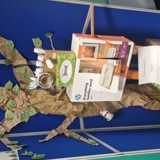 Environmentally friendly cardboard structure made by the group 