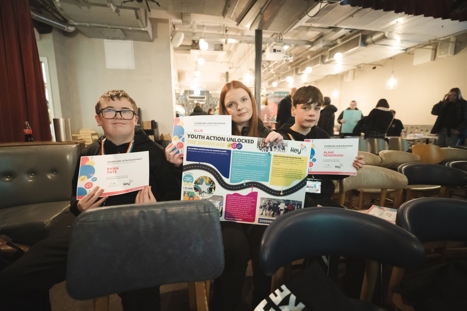 Group members with their certificates & evaluation