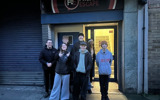 Group outside the escape room